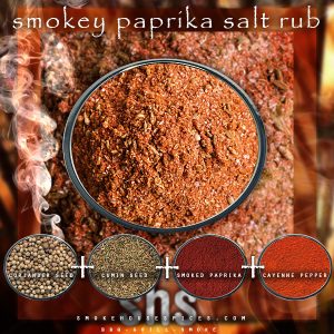 Smokehouse Spices - Website, Blog, Recipe & Social Media graphic promoting spice 