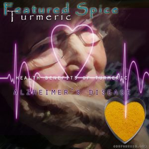 Chef Cherie - Website, Blog & Social Media Graphic promoting the health benefits of spice Turmeric 
