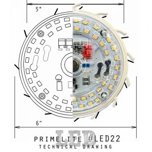 Primelite Mfg - Graphic promoting LED22 array